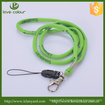 Wholesale Tube lanyards with cell phone loop/custom woven lanyards for sale